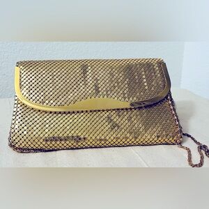 70s 80s Gold Mesh Chain Handbag by Warren Reed
